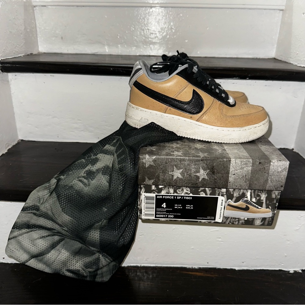 Nike Air Force 1 SP Tisci Vachetta Tan Black M 4 W 5.5 RARE